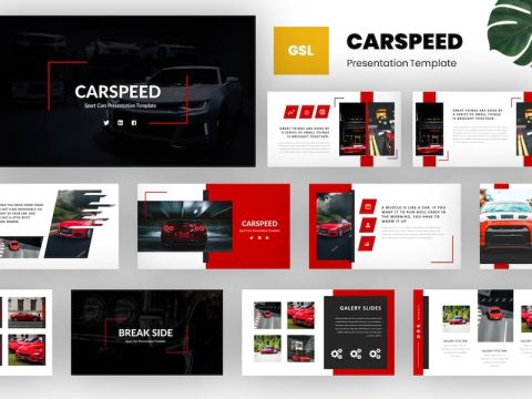 Carspeed - Car Auto Google Slides Template 5MPB9MV