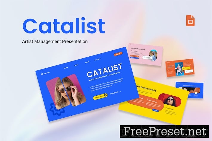 Catalist - Artist Management Google Slides KB2EJRZ