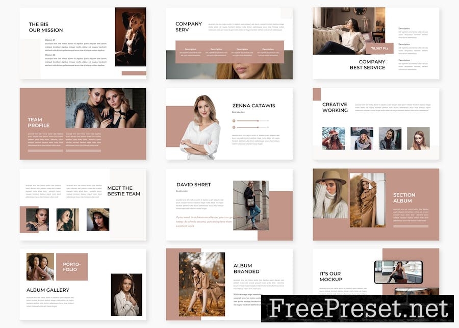 Catawis - Lookbook Google Slides Template 6QDVD5E