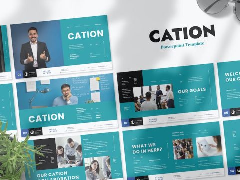 Cation Business Presentation Google Slide Template CT9YG6V