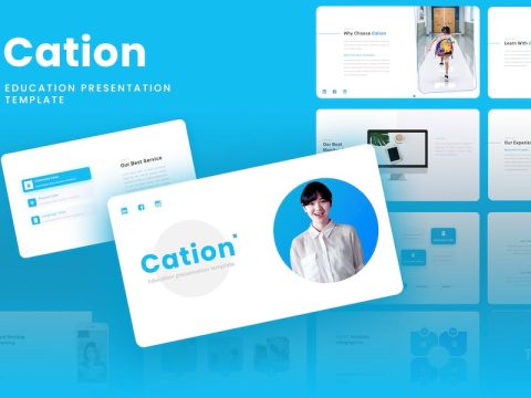 Cation - Education School Google Slides Template X8SD28T