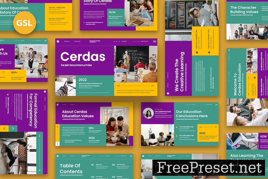 Cerdas - Education Google Slides 9PUNU6V