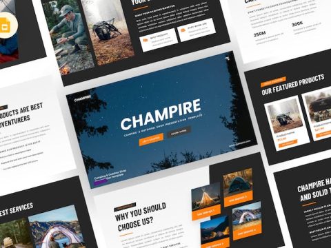 Champire - Camping Google Slides Template QWG37TE