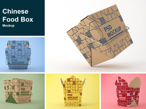 Chinese Food Box Mockup 10185458