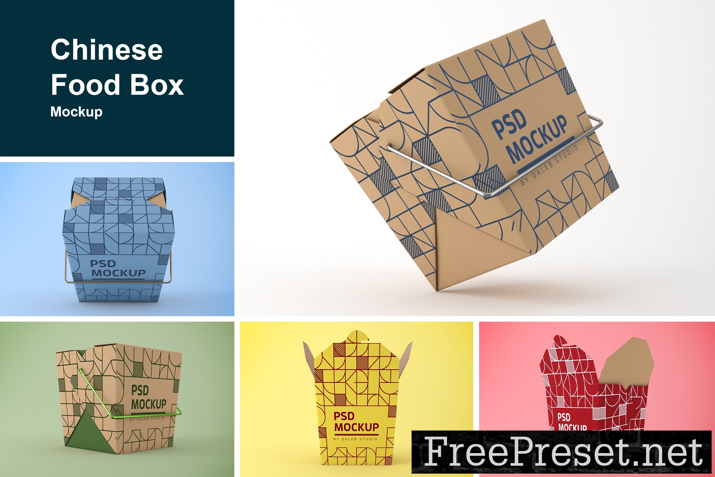 Chinese Food Box Mockup 10185458