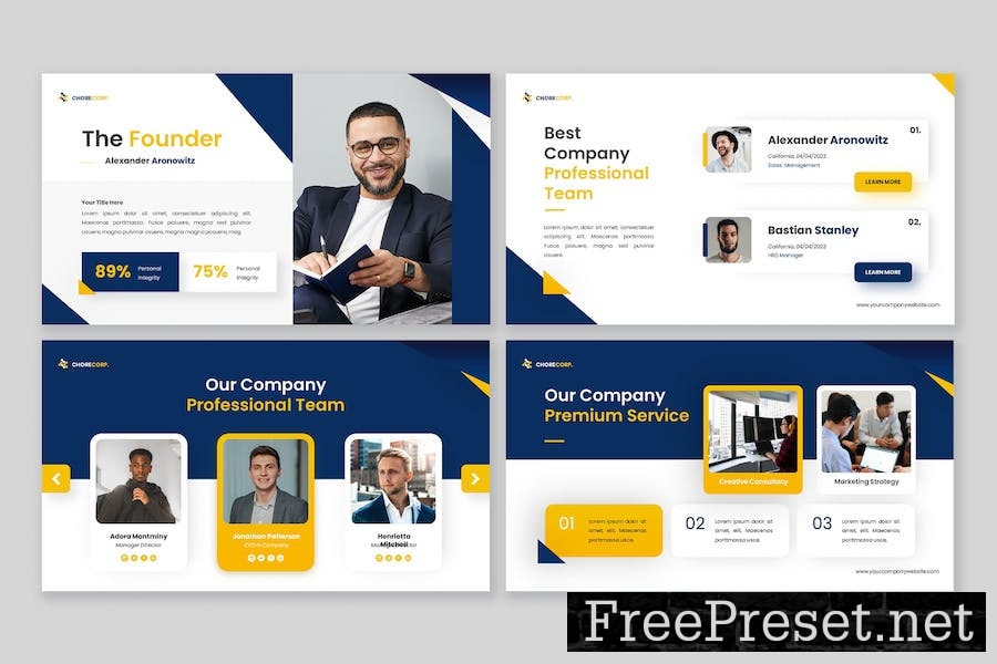 Chorecorp - Company Profile Google Slide Template YPV7PZ8