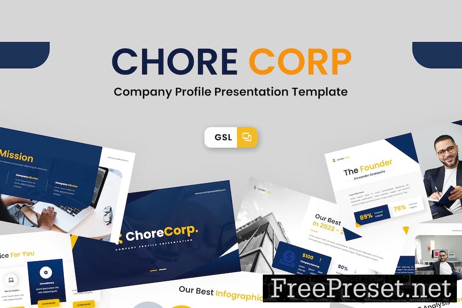 Chorecorp - Company Profile Google Slide Template YPV7PZ8