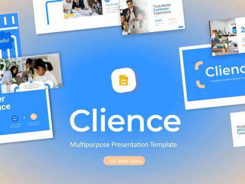 Clience Creative Business Google Slides Template SXWJTR7