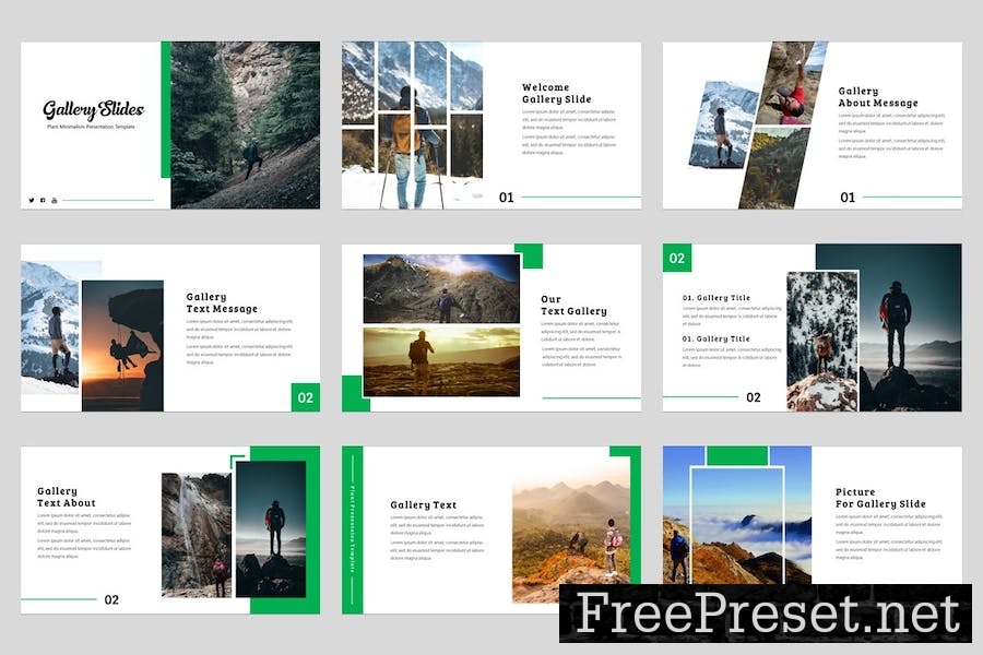 Climber - Adventure Google Slides Template 4SVPQUU