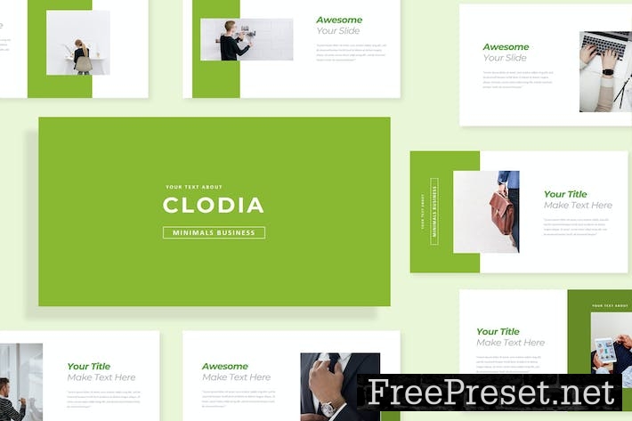 Clodia Minimal Business Presentation Google Slides