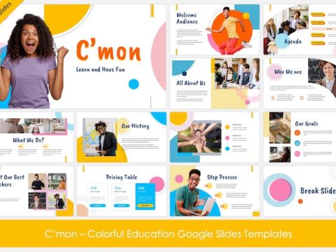 C'mon - Colorful Education GSlides Templates VXFW72M