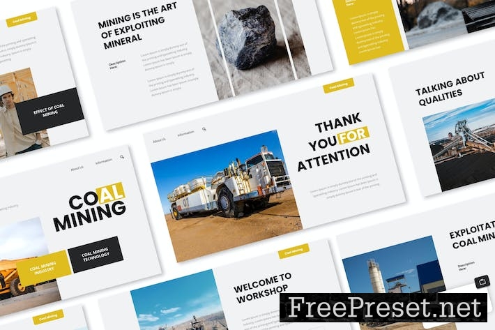 Coal Mining Google Slides Presentation Template