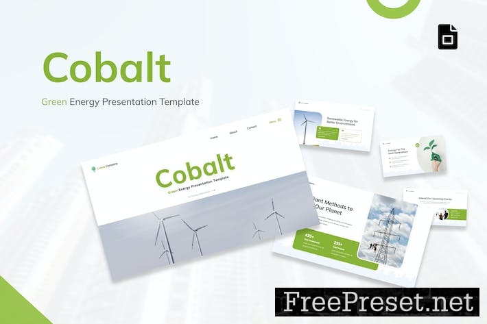 Cobalt - Green Energy Presentation Google Slides NDGYJYA