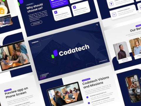 Codatech - Company Profile Google Slides Template 4426QTS