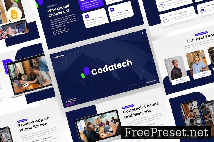 Codatech - Company Profile Google Slides Template 4426QTS