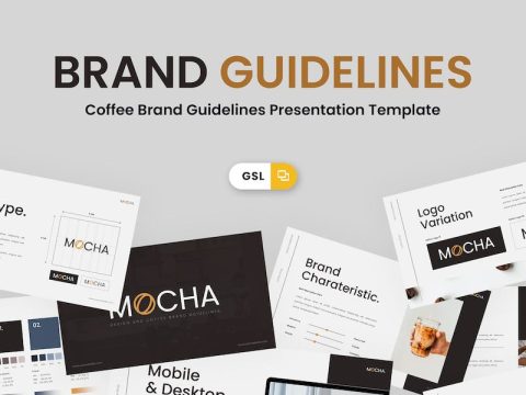 Coffee Brand Guidelines Google Slide Template 363EUJD