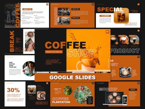 Coffee Shop - Google Slides ZQVZ8GA