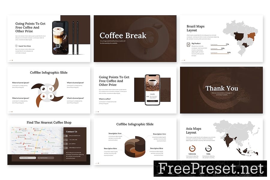 Coffibe - Minimalist Google Slides Template F5Z9JP8