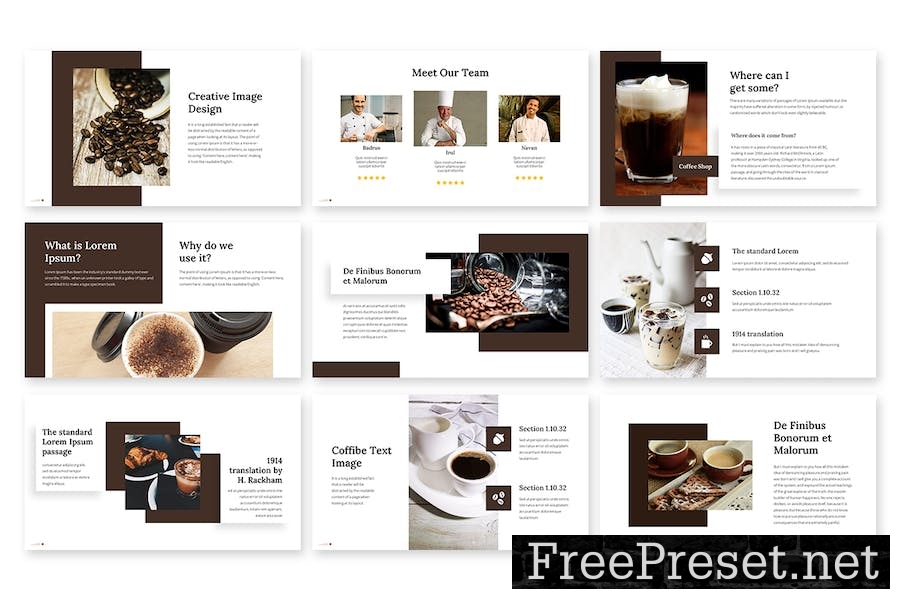 Coffibe - Minimalist Google Slides Template F5Z9JP8