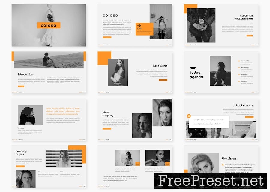 Colosa - Lookbook Google Slides Template B5ZV292