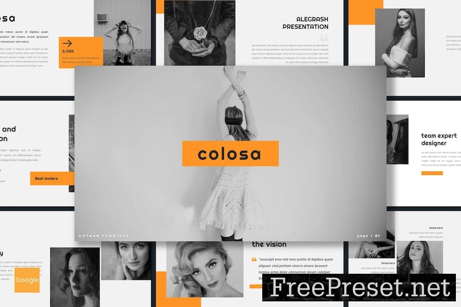 Colosa - Lookbook Google Slides Template B5ZV292