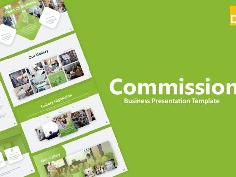 Commission Green Modern Business Google Slides YWGWL33