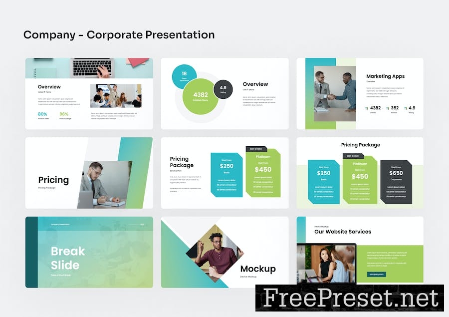 Company - Corporate Google Slides Presentation UAFFWNJ