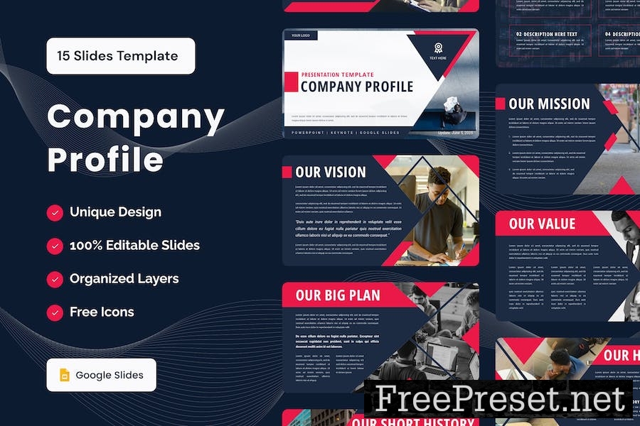 Company Profile Presentation Template DPS6WFP