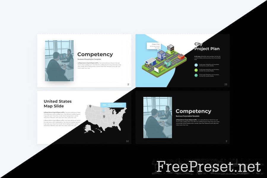 Competency Business Google Slides Template F5LQPZ4