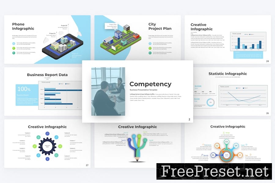 Competency Business Google Slides Template F5LQPZ4