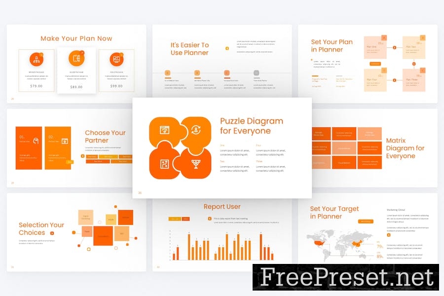 Concept Orange Modern Marketing Google Slides 69CA52G