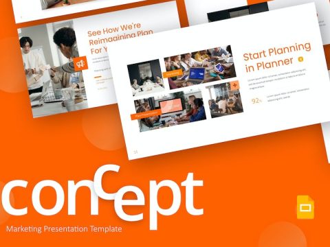 Concept Orange Modern Marketing Google Slides 69CA52G