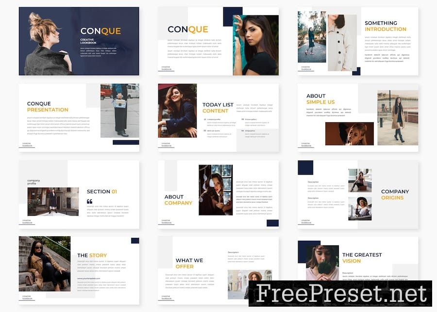 Conque - Business Google Slides Template PZYRKBP