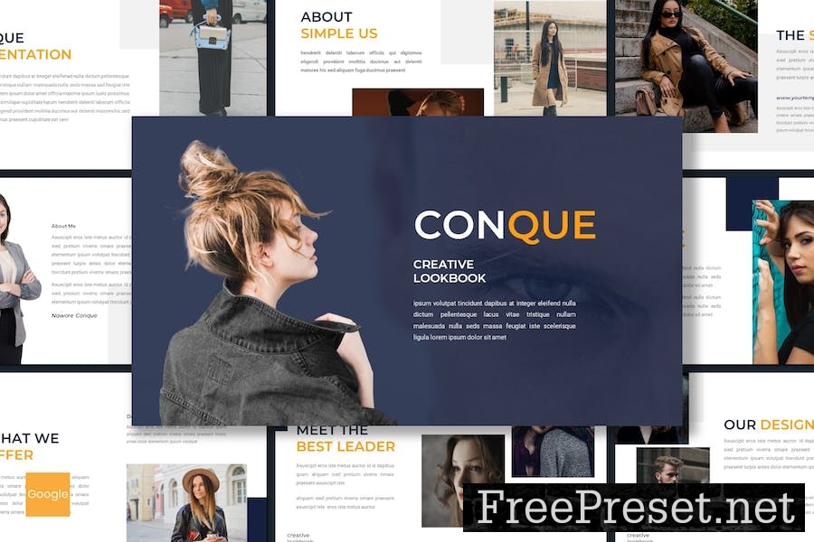 Conque - Business Google Slides Template PZYRKBP