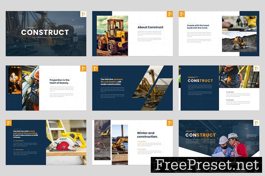 Construct - Construction Google Slides Template MTUXYP3