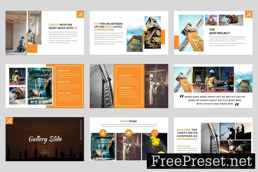 Construction & Building Google Slides Template 7CBUT8D