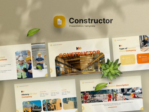 Constructor - Industrial Google Slides Template VKLKM96