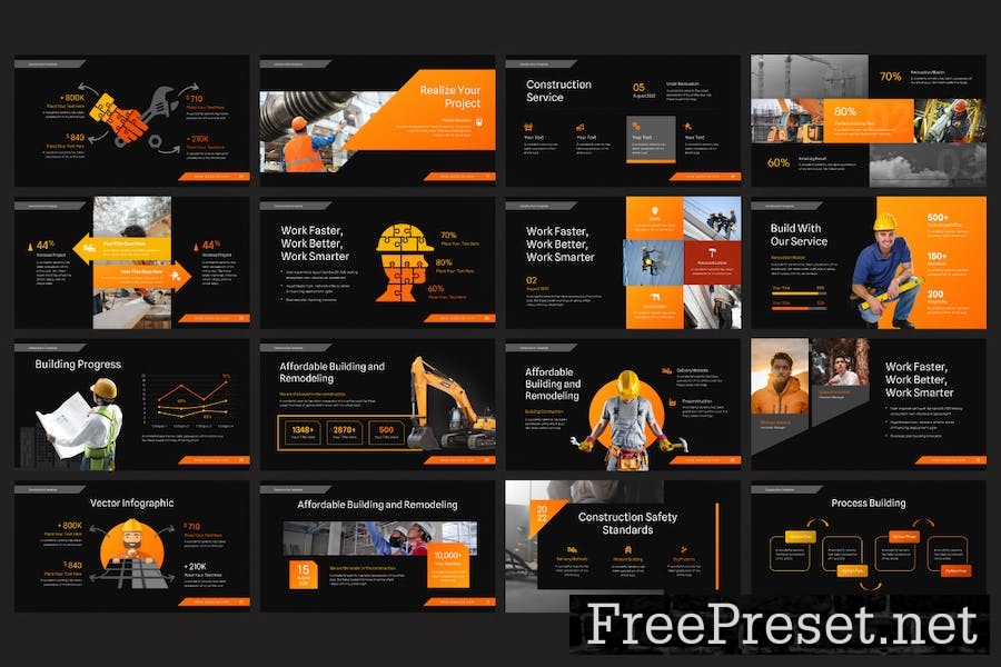 Construcvio Industry Google Slides Template WTN9Q84