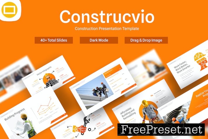 Construcvio Industry Google Slides Template WTN9Q84