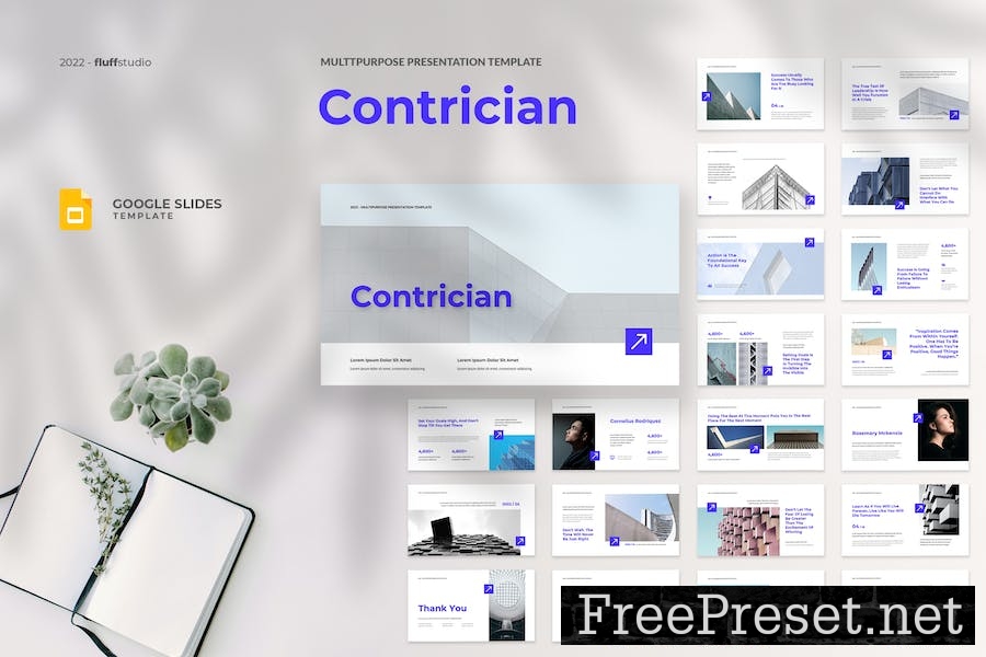 Contrician - Multipurpose Google Slides Template TQ252RK