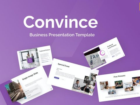 Convince Purple Modern Business Google Slides KJGTHNK