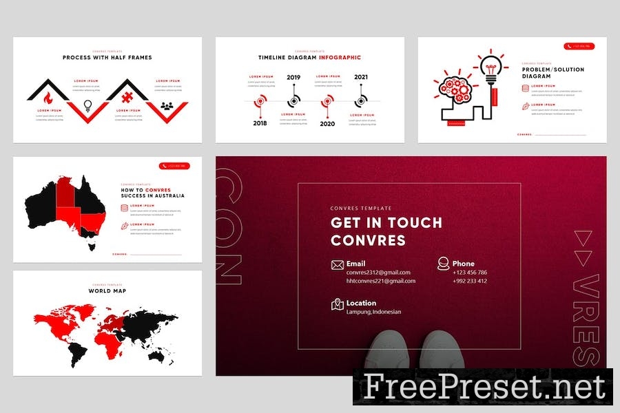 Convres - Shoes & Sneakers Google Slides Template 62HTNUK