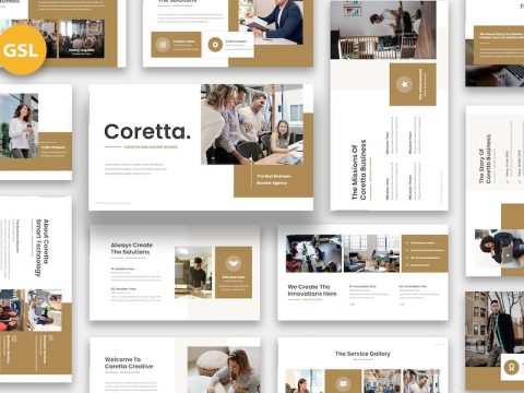 Coretta - Creative Elegant Google Slides TGUFDE3