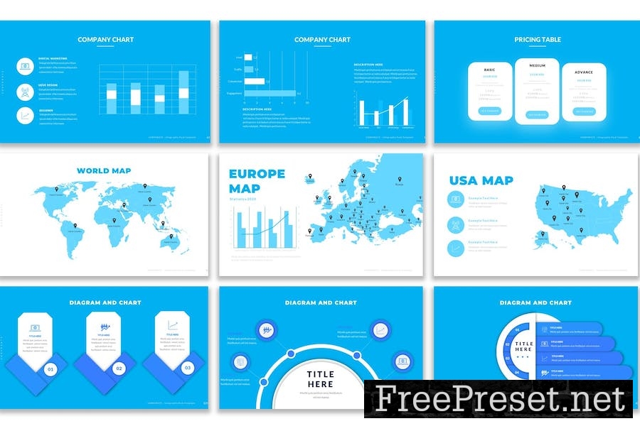 Corporate Infographic Google Slides Templates TY8533Q