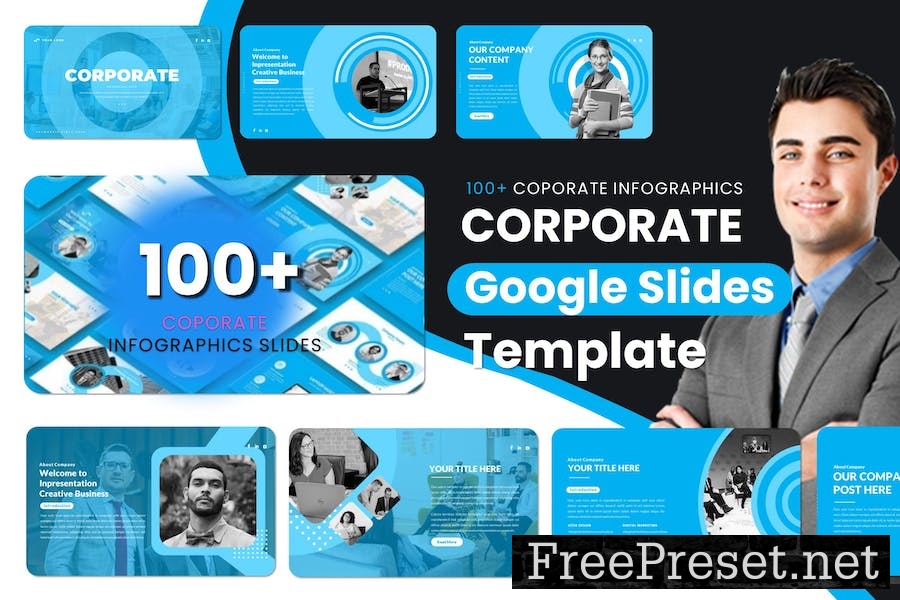 Corporate Infographic Google Slides Templates TY8533Q