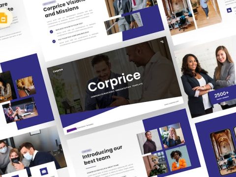 Corprice - Business Google Slides Template RXBUE2T