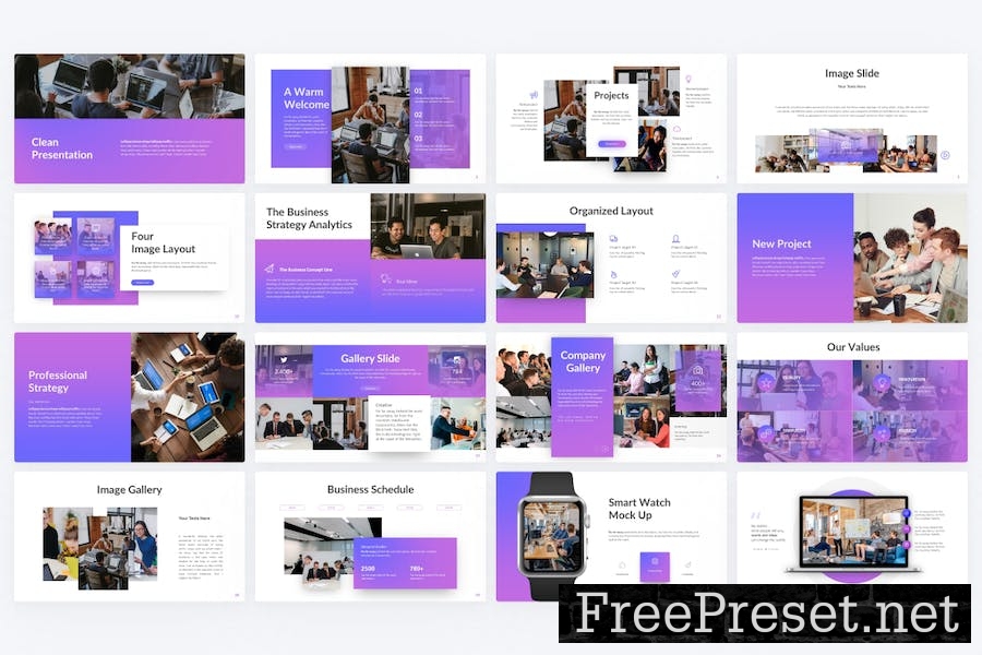 Corprist Purple Modern Business Google Slides 6CWHZL3