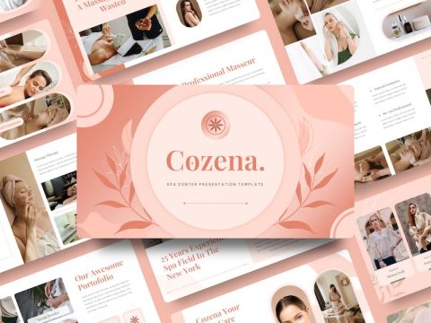 Cozena - Spa Center Google Slide Template YEETWBP