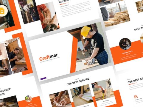 Craftmer - Carpenter Google Slides Template KQ45BJT