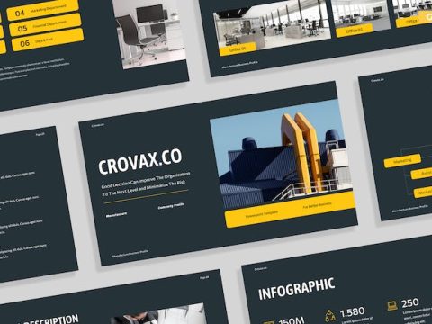 Creative Gray Yellow Business Company Profile 008